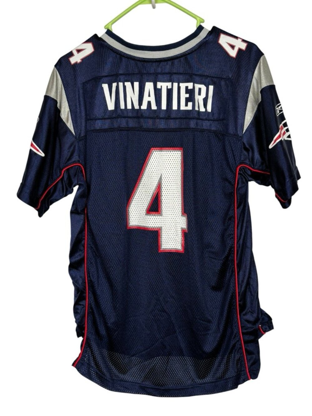 NE Patriots Jersey Adam Vinatieri 4 Youth XL NFL Y2K Hall of Fame On Field Retro
